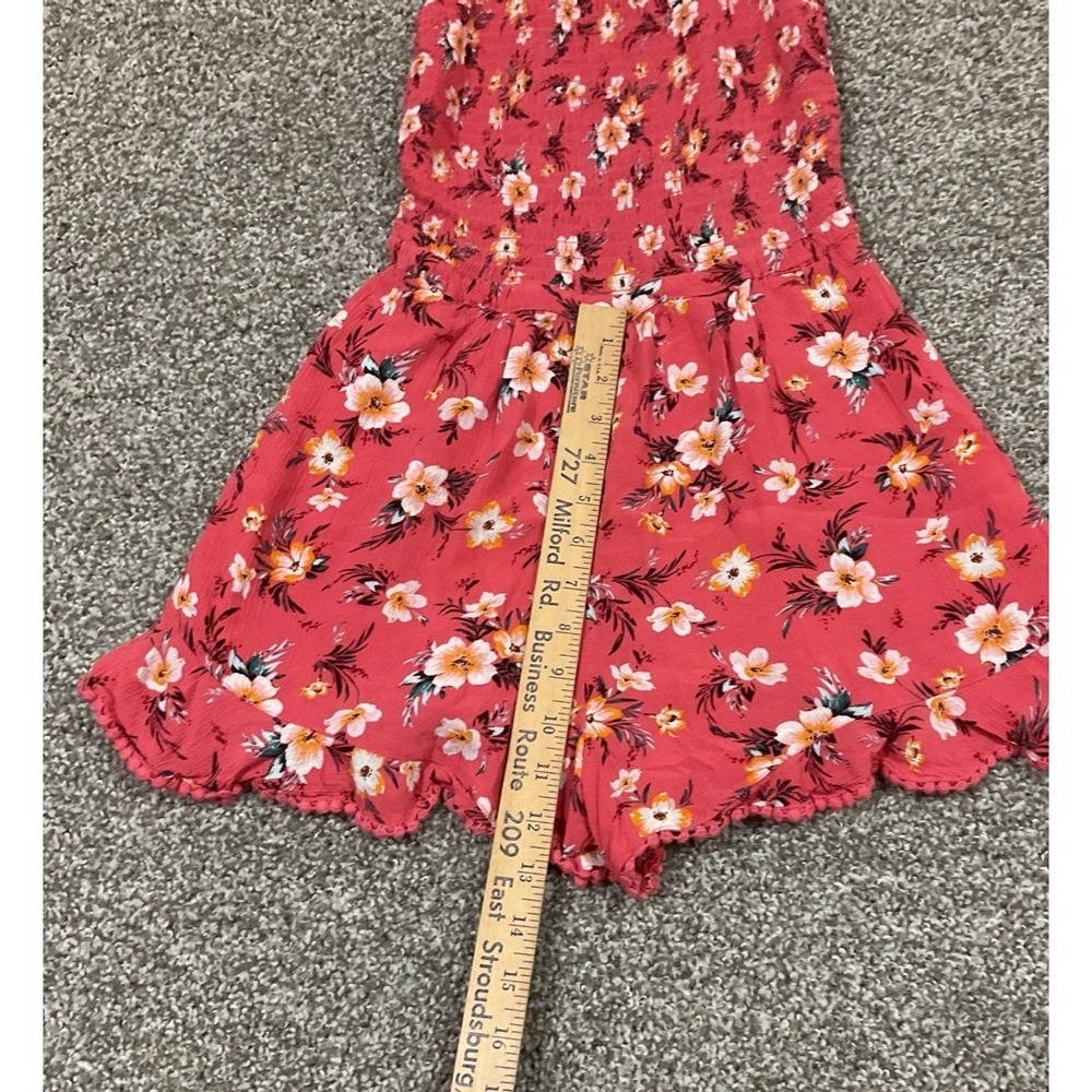 American Eagle‎ Floral Poppy Halter Dress Dark Pink Boho festival beach XS Sz 6 - Picture 5 of 6